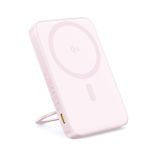 Externer Wireless-Akku Baseus PicoGo, 5000mAh, 20W, PD + FQI, 1 x QI - 1 x USB-C, Rosa P10076800413-00