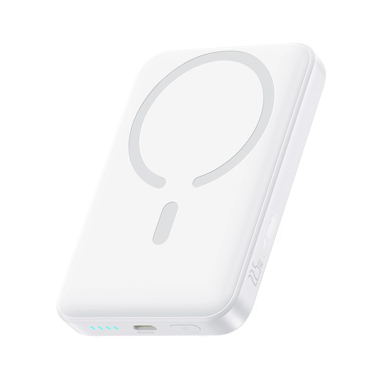 External Wireless Battery Baseus EnerFill FM11 Ultra-Mini, 10000mAh, 22.5W, PD + FQI, 1 x QI - 1 x USB-C, White P1008210E213-00
