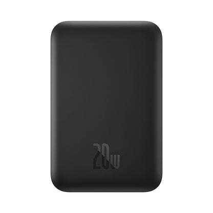 Baseus Mini Air Wireless External Battery, 6000mAh, 20W, PD + FQI, 1 x QI - 1 x USB-C, Black P10059002113-00