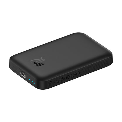 Baseus Mini Air Wireless External Battery, 6000mAh, 20W, PD + FQI, 1 x QI - 1 x USB-C, Black P10059002113-00