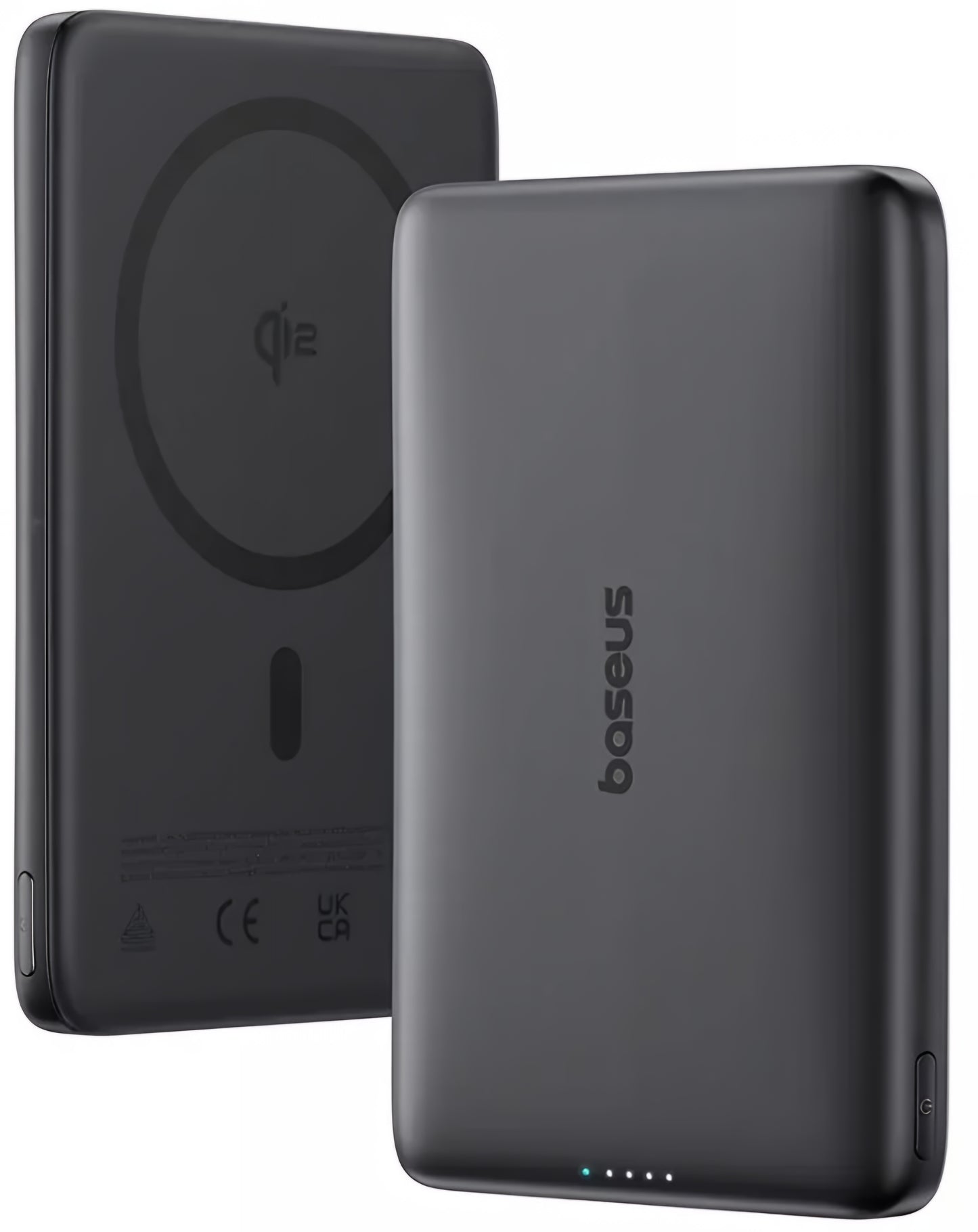 Externer Wireless-Akku Baseus PicoGo AM41, 10000mAh, 27W, PD + FQI, 1 x QI - 1 x USB-C, Schwarz E0027201