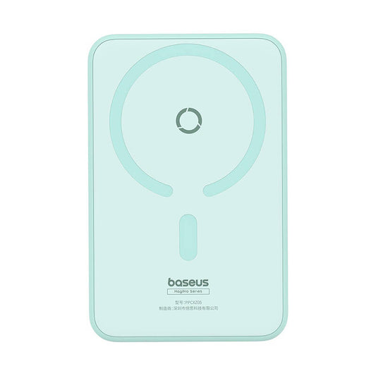 Externer Wireless-Akku Baseus MagPro PPCXZ05, 5000mAh, 20W, PD + FQI, 1 x QI - 1 x USB-C, Grün P10064101333-00