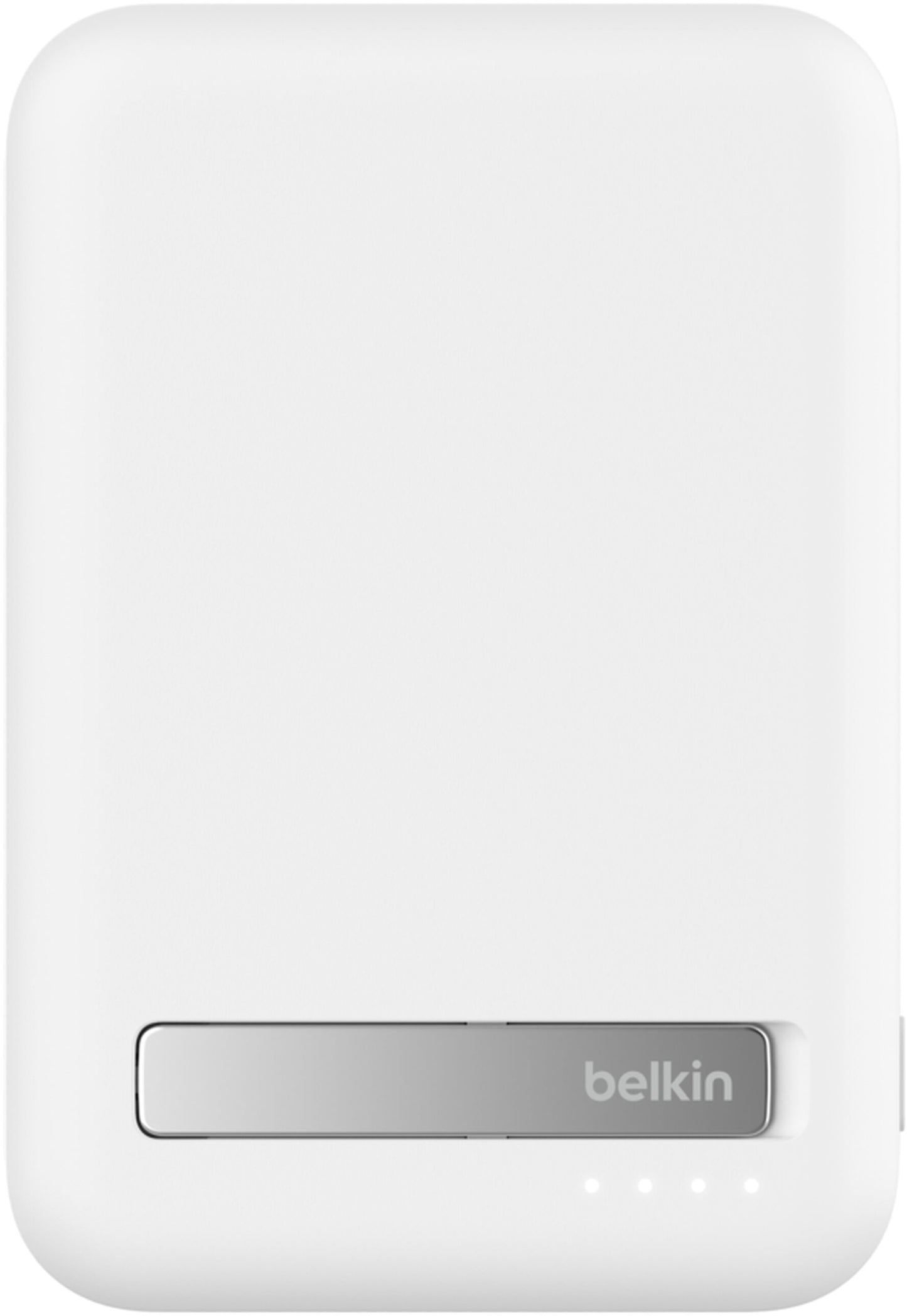 Belkin BoostCharge Pro Wireless Powerbank mit Kickstand, 8000mAh, 15W, FQI, 1 x QI - 1 x USB-C, Weiß BPD007btWH