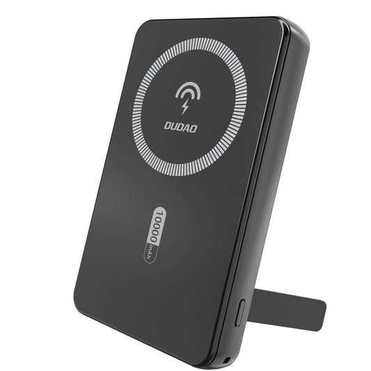 Externer Wireless-Akku Dudao K14S+, 10000mAh, 22.5W, QC + PD + FQI, 1 x QI - 1 x USB-A - 1 x USB-C, Schwarz