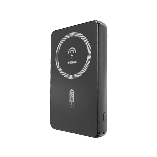 Dudao K14S Wireless Externe Batterie, 5000mAh, 20W, QC + PD + FQI, 1 x QI - 1 x USB-A - 1 x USB-C, Schwarz