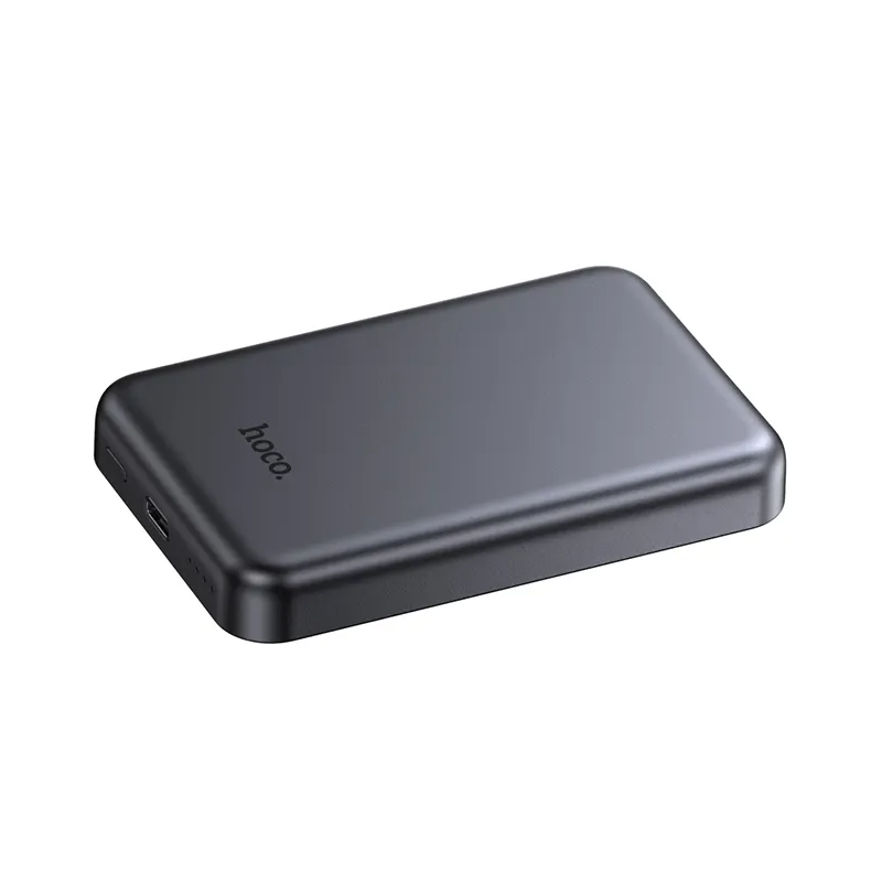 Wireless Powerbank HOCO J160, 5000mAh, 10W, 1 x QI - 1 x USB-C, Grau