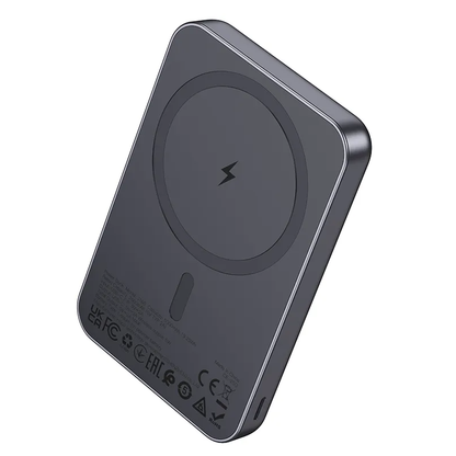 Wireless Powerbank HOCO J160, 5000mAh, 10W, 1 x QI - 1 x USB-C, Grau