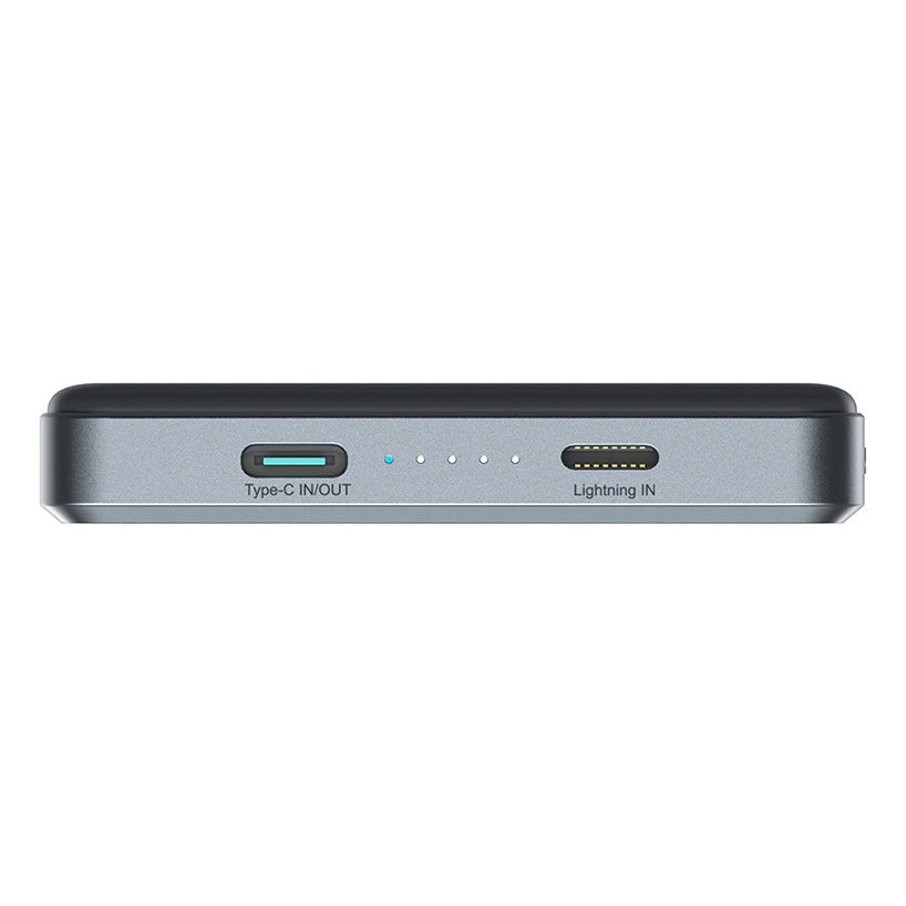 Externer Wireless-Akku Joyroom JR-PBM08 Pro, 10000mAh, 20W, PD + FQI, 1 x QI - 1 x USB-C, Grau