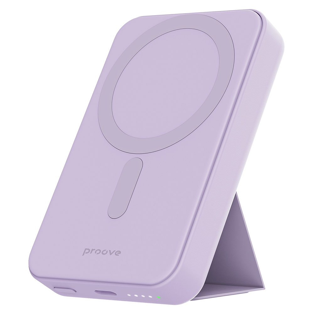 Externer Wireless-Akku Proove Hyperion, 10000mAh, 20W, PD + FQI, 1 x QI - 1 x USB-C, Lila