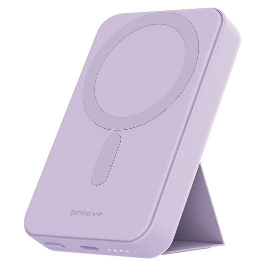 Externer Wireless-Akku Proove Hyperion, 10000mAh, 20W, PD + FQI, 1 x QI - 1 x USB-C, Lila