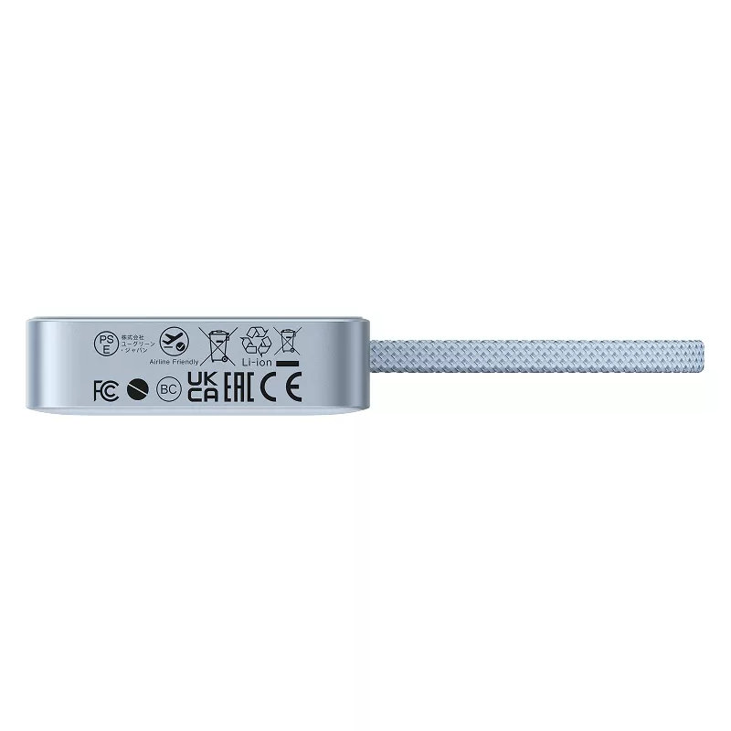 Externer Wireless-Akku UGREEN MagFlow PB773, 10000mAh, 25W, PD + FQI, 1 x QI - 2 x USB-C, Blau