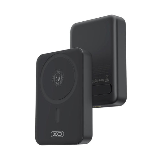 Externer Wireless-Akku XO Design PR231, 10000mAh, 20W, PD + FQI, 1 x QI - 1 x USB-C, Schwarz