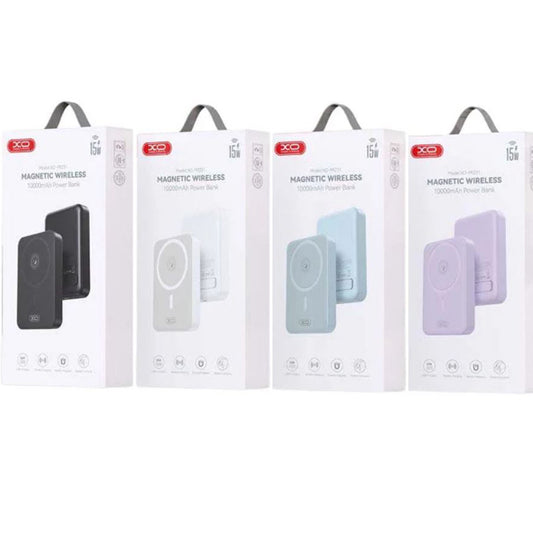 Externer Wireless-Akku XO Design PR231, 10000mAh, 20W, PD + FQI, 1 x QI - 1 x USB-C, Weiß