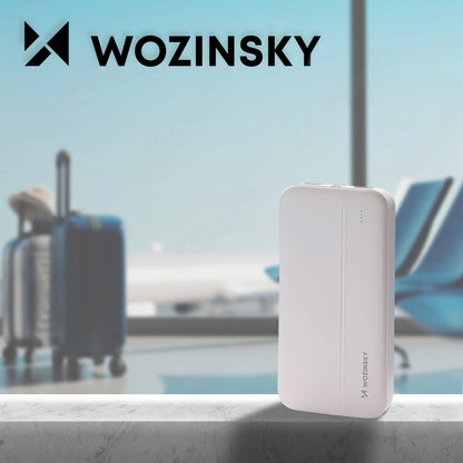 Externer Akku WZK WPBWE1, 10000mAh, 10W, 2 x USB-A, Weiß