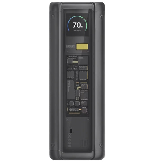 Externer Akku Xiaomi HyperCharge, 25000mAh, 212W, QC + PD, 1 x USB-A - 2 x USB-C, Schwarz BHR9970GL