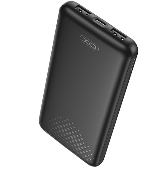 Externer Akku XO Design PB312, 10000mAh, 10W, 2 x USB-A, Schwarz