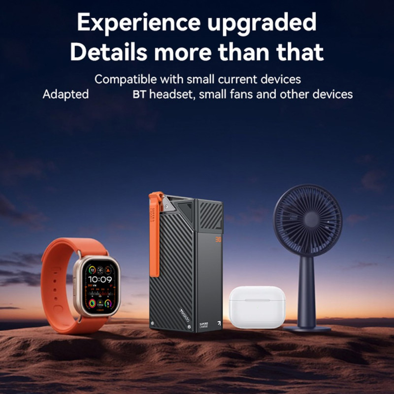 Externe Batterie Yesido YP62, 30000mAh, 22,5W, QC + PD, 2 x USB-A - 2 x USB-C, Schwarz