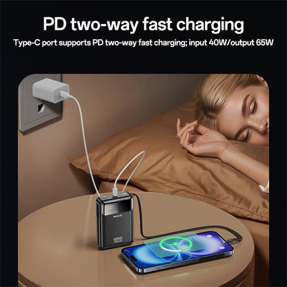 Externe Batterie Yesido YP97, 20000mAh, 65W, PD, 2 x USB-C, Grau