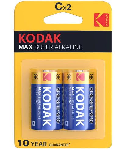 Kodak Max Alkaline Batterie, LR14 Set 2 Stück
