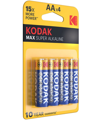 Kodak Max Alkaline Batterie, AA / LR6, 4er Set EKSTD30952867P4