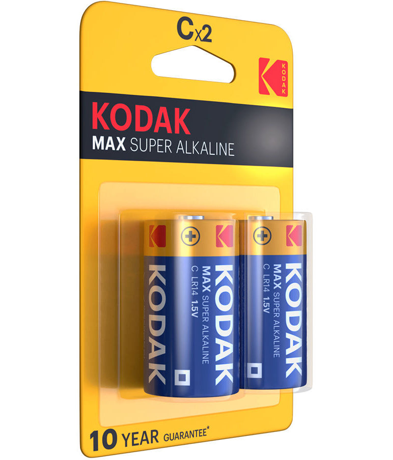 Kodak Max Alkaline Batterie, LR14 Set 2 Stück