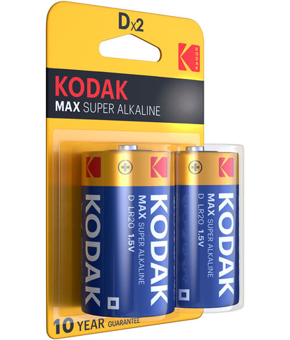 Kodak Max Alkaline Batterie, LR20, 2 Stück Set