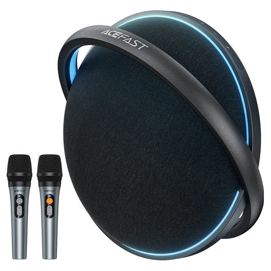 Bluetooth-Lautsprecher Acefast Karaoke K5 Max, 350W, TWS, RGB, wasserdicht, Schwarz