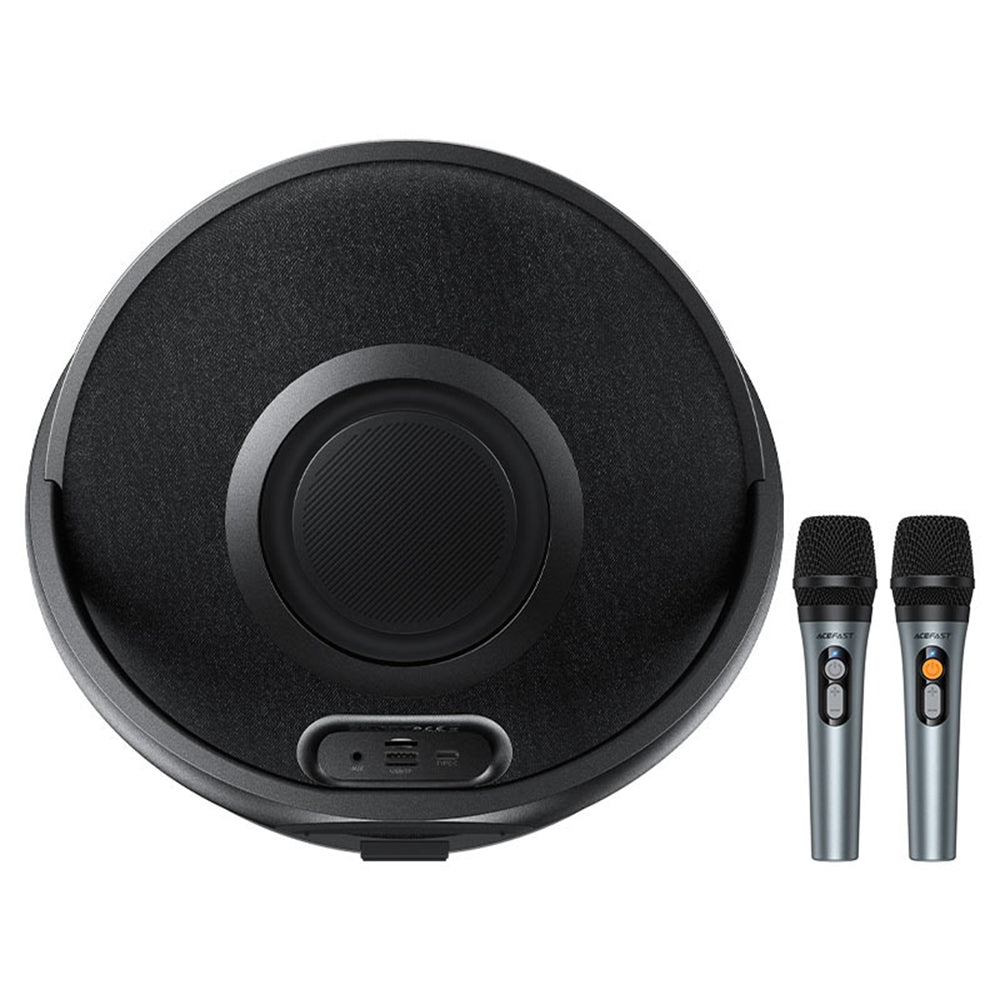 Acefast Karaoke K5 Max Bluetooth Speaker, 350W, TWS, RGB, Waterproof, Black