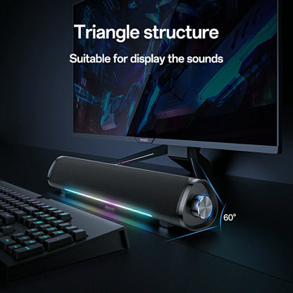 Bluetooth-Lautsprecher Yesido YSW27, 10W, RGB, Schwarz