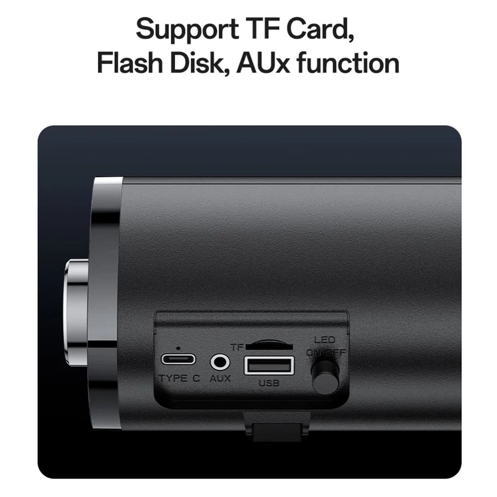 Bluetooth-Lautsprecher Yesido YSW27, 10W, RGB, Schwarz