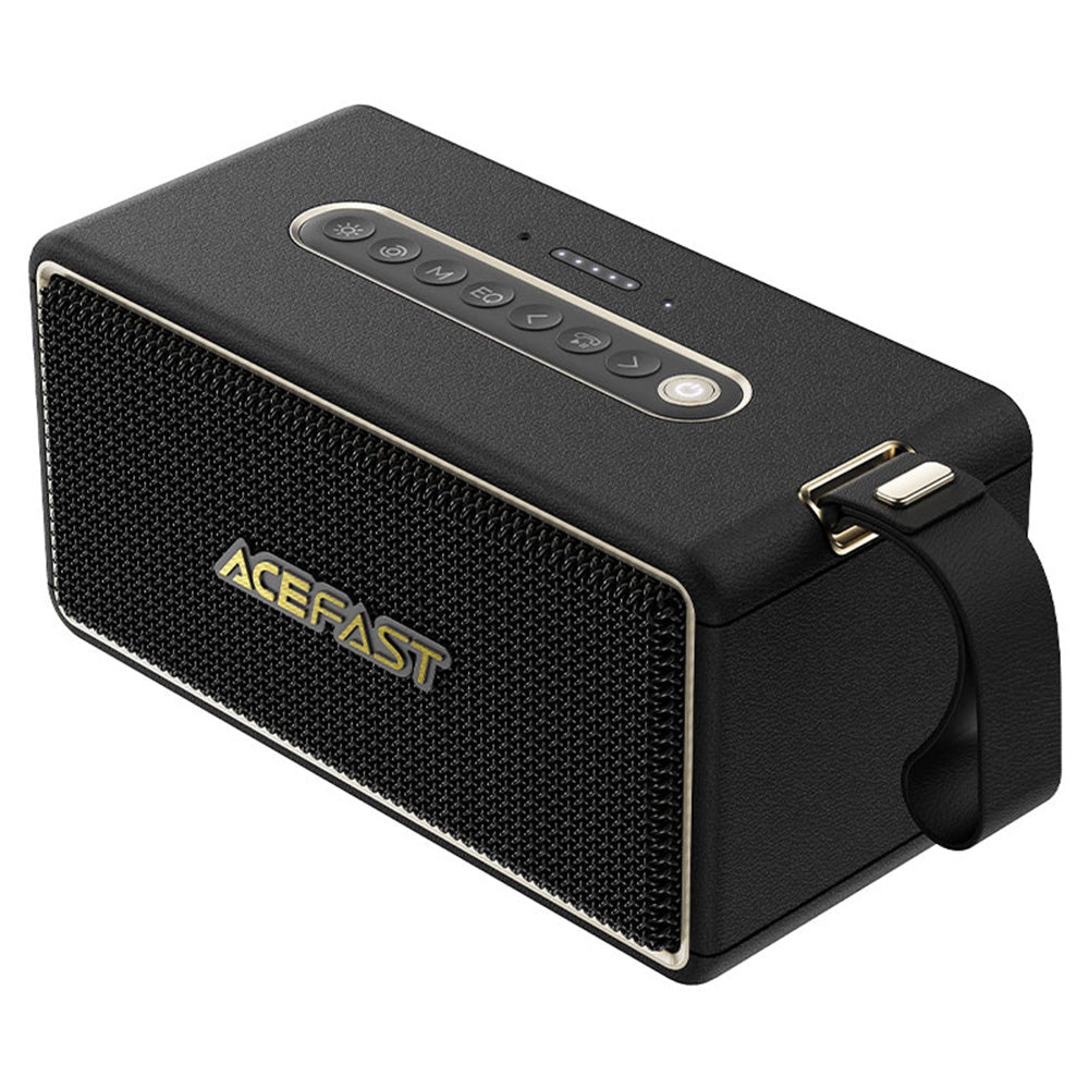 Tragbarer Bluetooth-Lautsprecher Acefast K3 Max, 80W, RGB, Wasserdicht, Schwarz