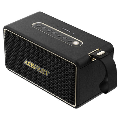 Tragbarer Bluetooth-Lautsprecher Acefast K3 Max, 80W, RGB, Wasserdicht, Schwarz