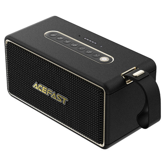 Tragbarer Bluetooth-Lautsprecher Acefast K3 Max, 80W, RGB, Wasserdicht, Schwarz