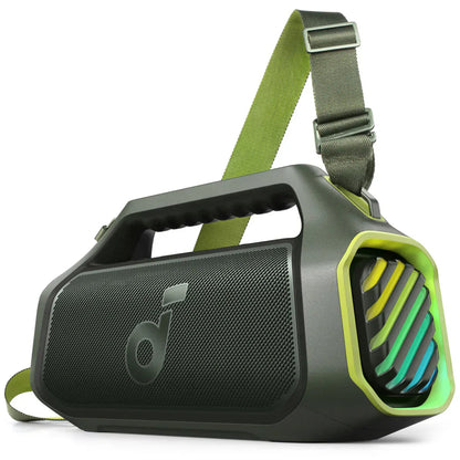 Tragbarer Bluetooth-Lautsprecher Anker SoundCore Boom 2 Plus, 140W, TWS, RGB, wasserdicht, Grün A3134061