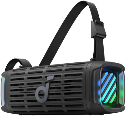 Anker SoundCore Boom 3i Portable Bluetooth Speaker, 50W, RGB, Waterproof, Black D5100010