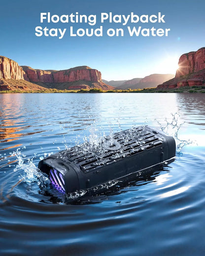 Anker SoundCore Boom 3i Portable Bluetooth Speaker, 50W, RGB, Waterproof, Black D5100010