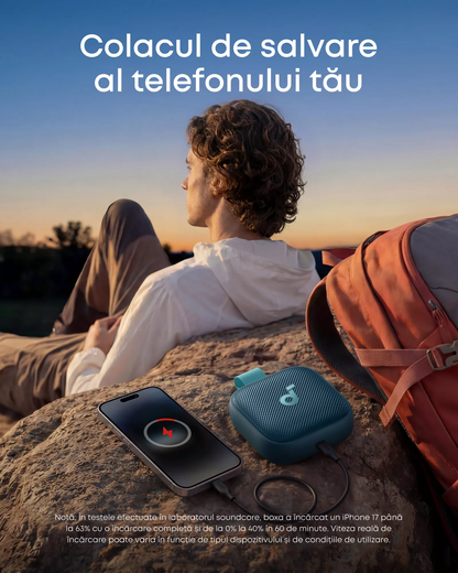 Tragbarer Bluetooth-Lautsprecher Anker SoundCore Boom Go 3i, 15W, TWS, RGB, wasserdicht, blau D5103030