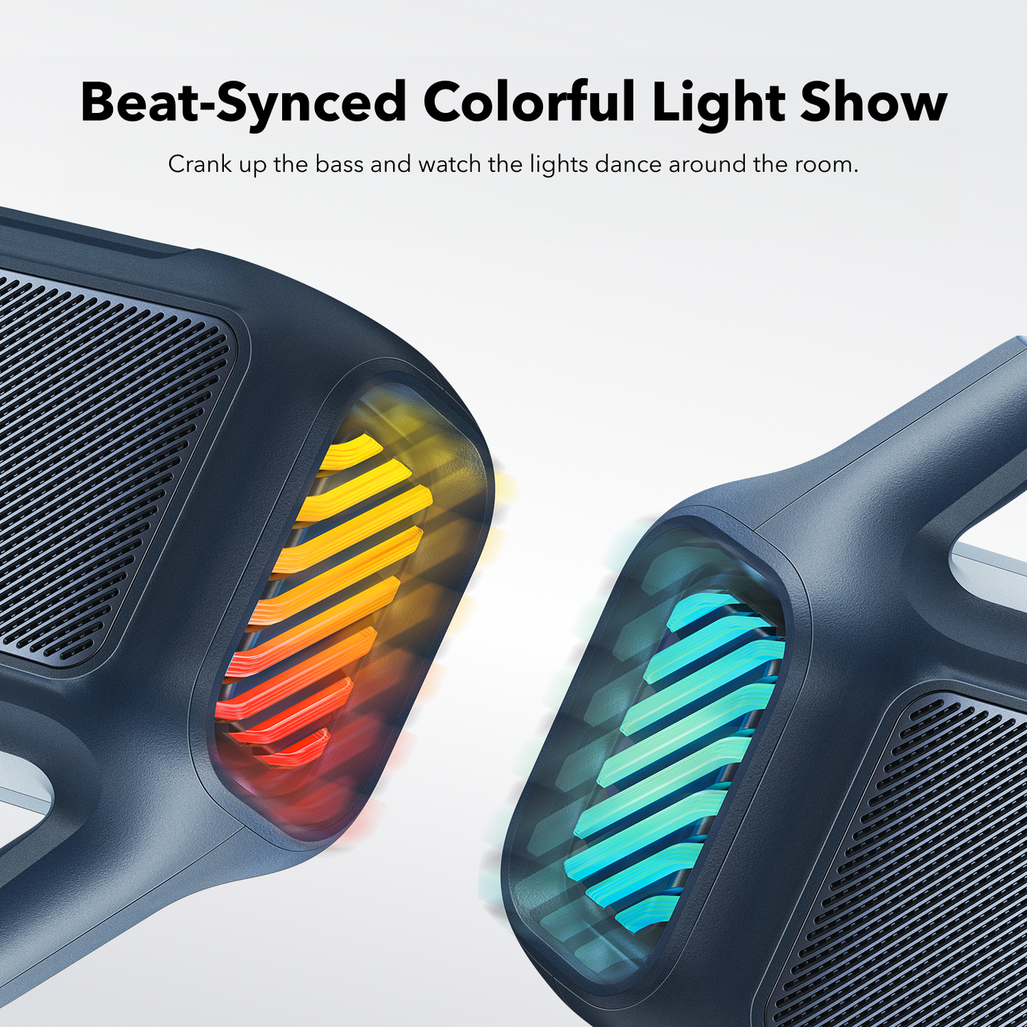 Tragbarer Bluetooth-Lautsprecher Anker SoundCore Boom 2 Neue Version, 80W, TWS, RGB, Wasserdicht, Blau A3138032