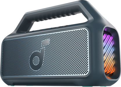 Tragbarer Bluetooth-Lautsprecher Anker SoundCore Boom 2 Neue Version, 80W, TWS, RGB, Wasserdicht, Blau A3138032