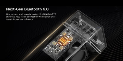 Tragbarer Bluetooth-Lautsprecher Bugani Brief TT, 60W, RGB, wasserdicht, Schwarz-Gold