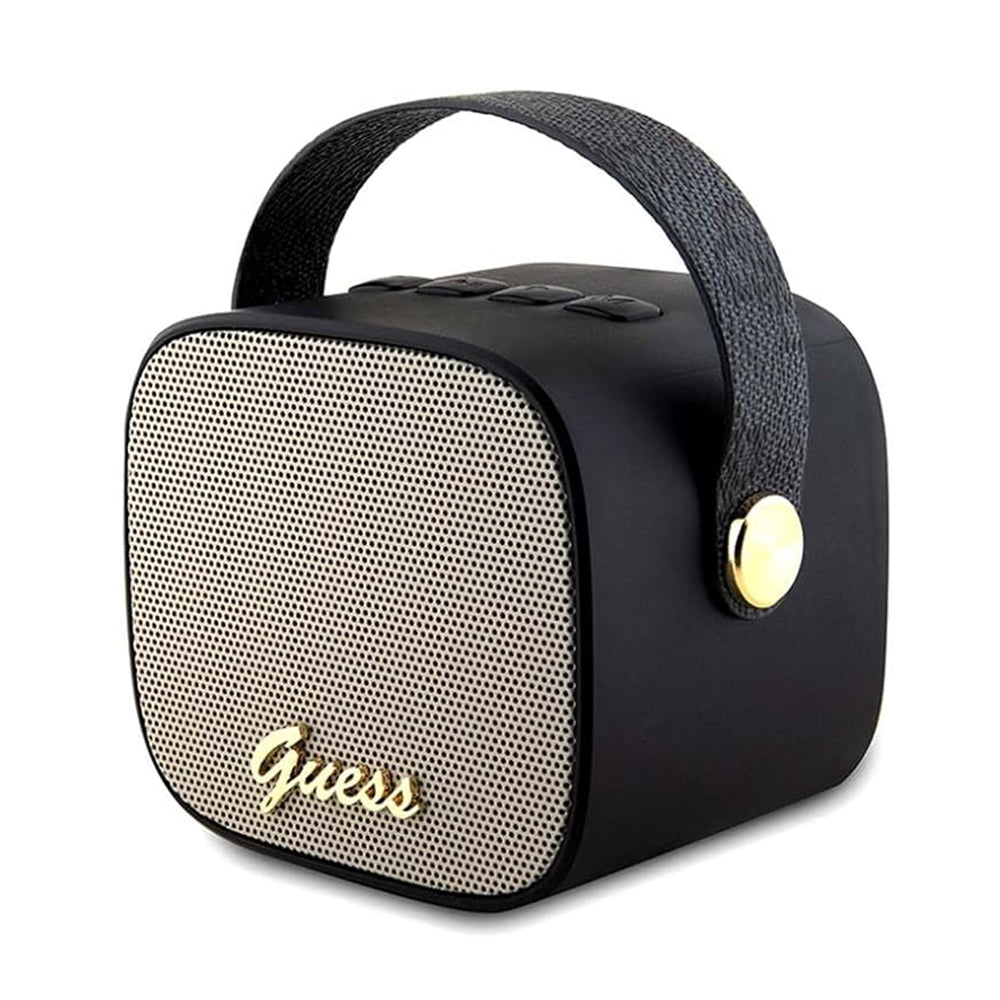 Tragbarer Bluetooth-Lautsprecher Guess 4G Script Logo, 5W, Schwarz