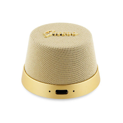 Tragbarer Bluetooth-Lautsprecher Guess Stand Magnetic Script Metal, 3W, Gold