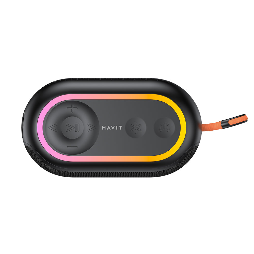 Bluetooth Tragbarer Lautsprecher HAVIT SK809BT, 7W, RGB, Wasserdicht, Schwarz