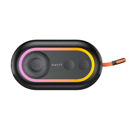 Bluetooth Tragbarer Lautsprecher HAVIT SK809BT, 7W, RGB, Wasserdicht, Schwarz