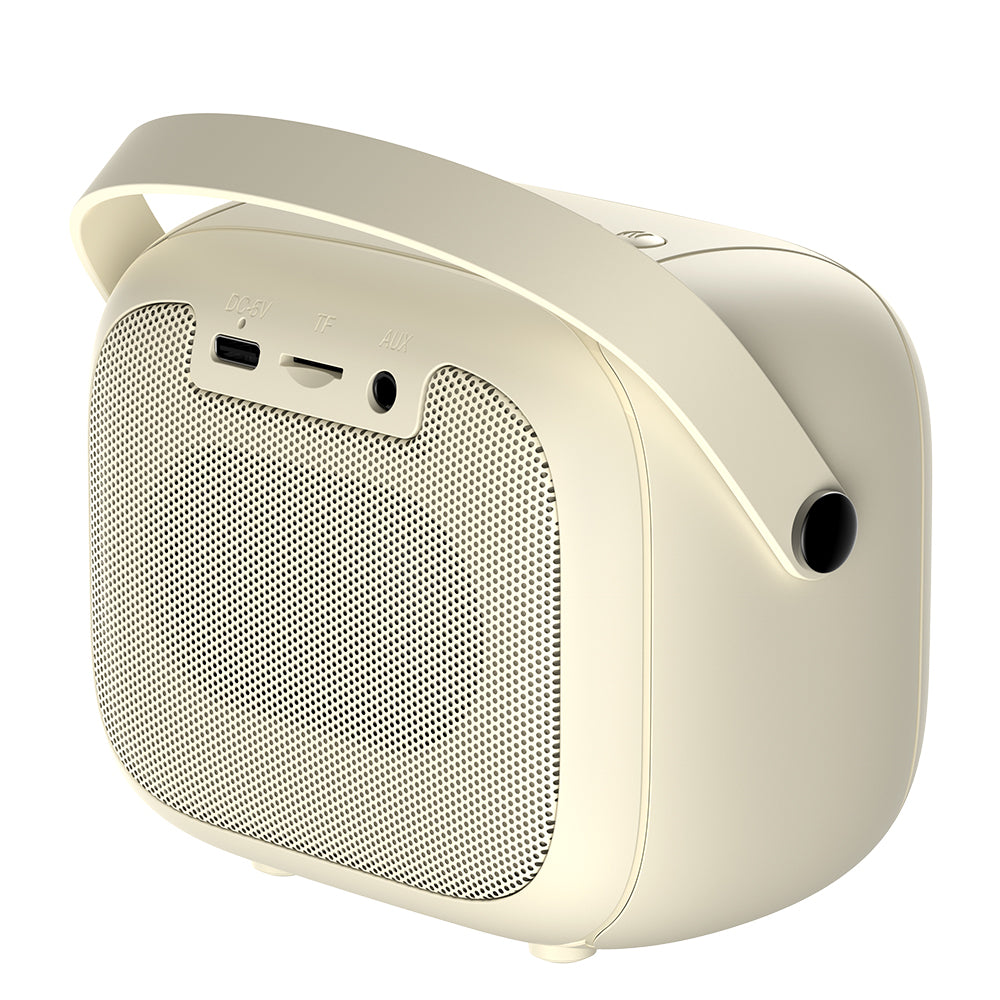 Tragbarer Bluetooth-Lautsprecher HAVIT SK818BT Karaoke, 5W, RGB, wasserdicht, Beige