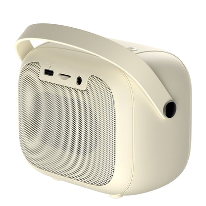 Tragbarer Bluetooth-Lautsprecher HAVIT SK818BT Karaoke, 5W, RGB, wasserdicht, Beige