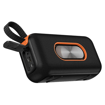 Tragbarer Bluetooth-Lautsprecher HOCO HC32, 2 x 10W, TWS, RGB, Schwarz