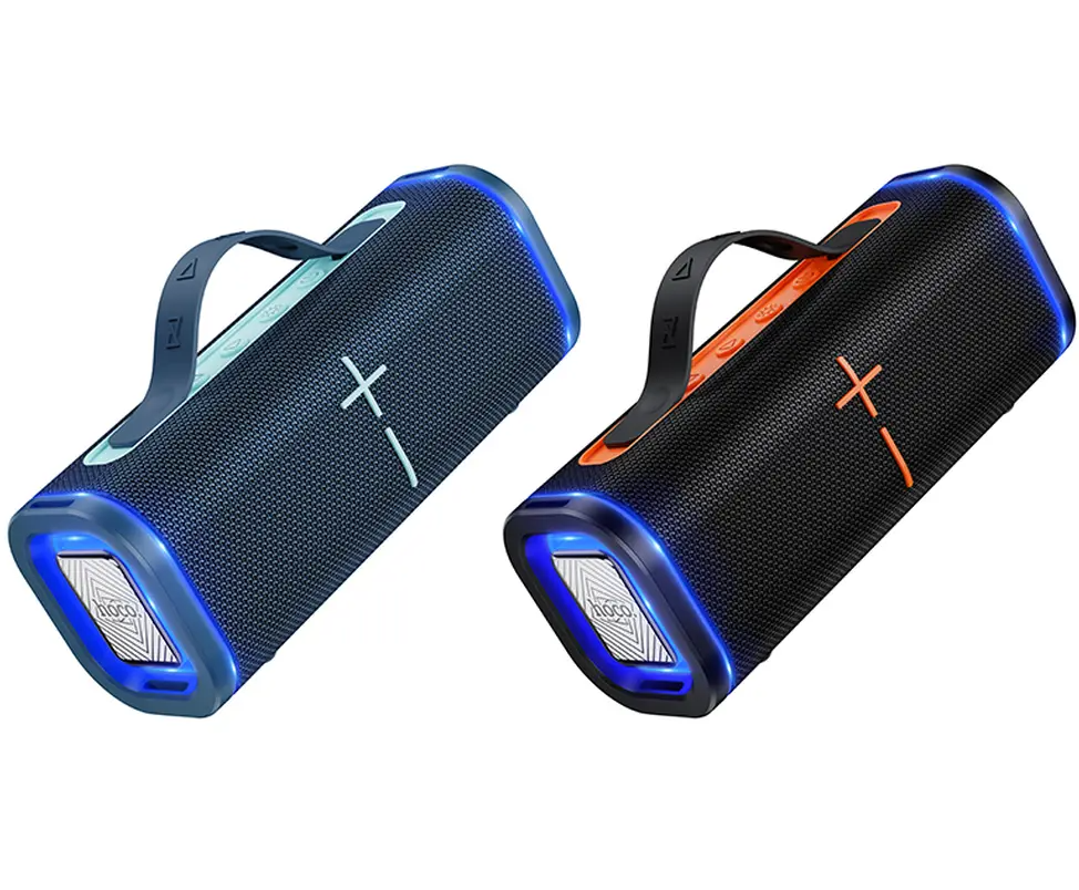 Tragbarer Bluetooth-Lautsprecher HOCO HC51, 30W, TWS, RGB, Blau