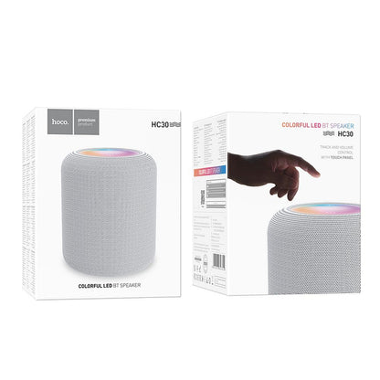 Tragbarer Bluetooth-Lautsprecher HOCO HC30, 5W, TWS, RGB, Grau