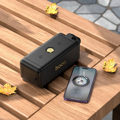Tragbarer Bluetooth-Lautsprecher HOCO HT1 Pro, 16W, TWS, Schwarz